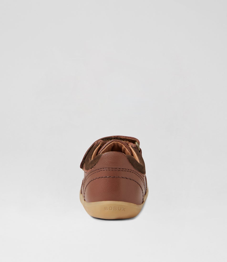 Bobux Su Timber Low Toffee Leather Flat Shoes