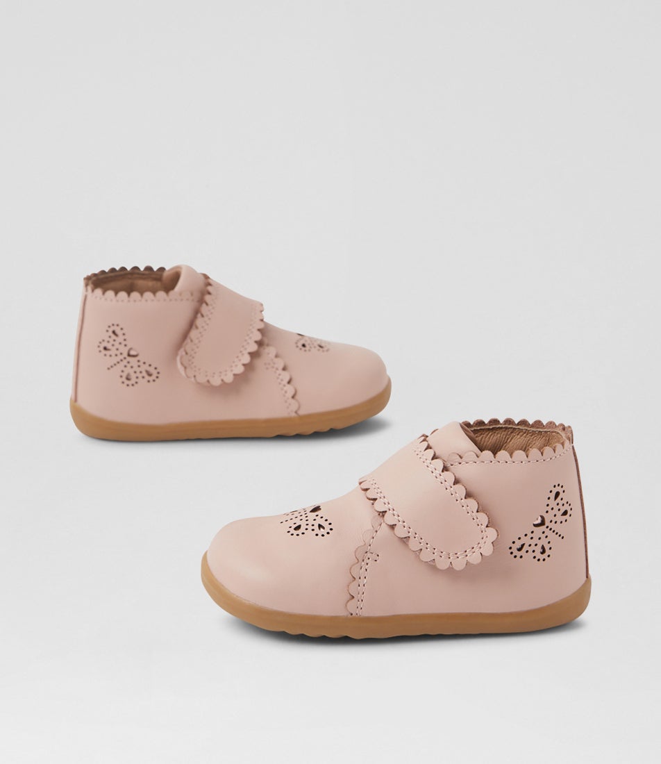bobux Su Willow Cameo Rose Leather Ankle Boots