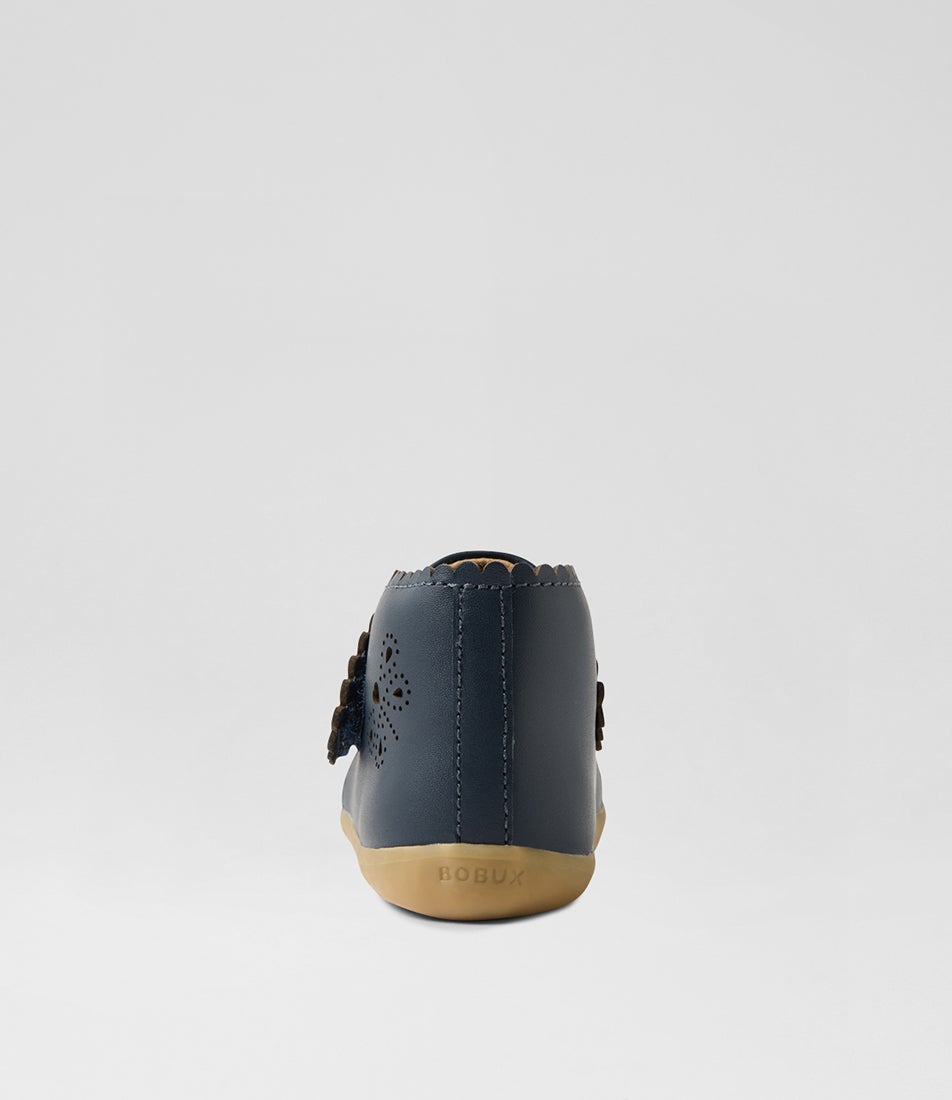 Bobux Su Willow Navy Leather Ankle Boots