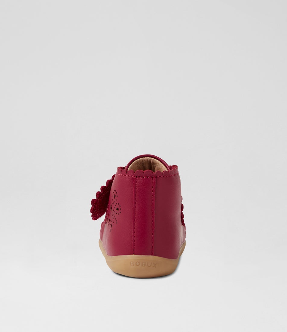 Bobux Su Willow Tibitan Red Leather Ankle Boots