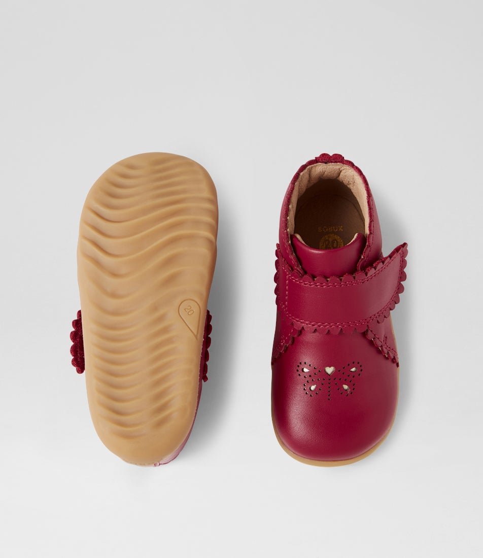 Bobux Su Willow Tibitan Red Leather Ankle Boots