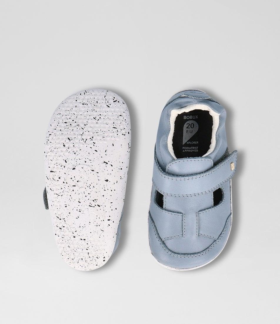 bobux Xp Beau Infant Jeans Leather Flat Shoes