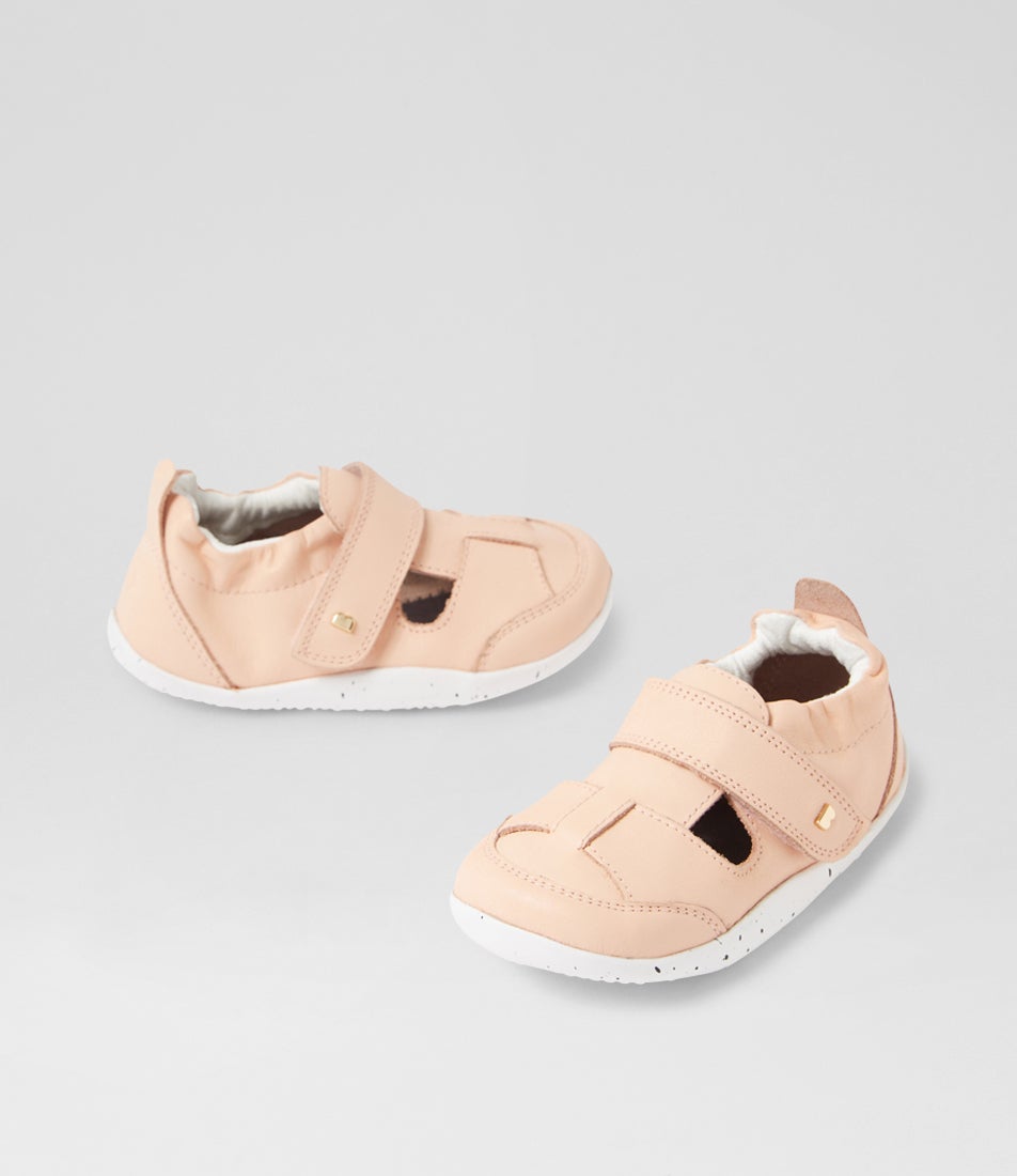 bobux Xp Beau Infant Rose Leather Flat Shoes