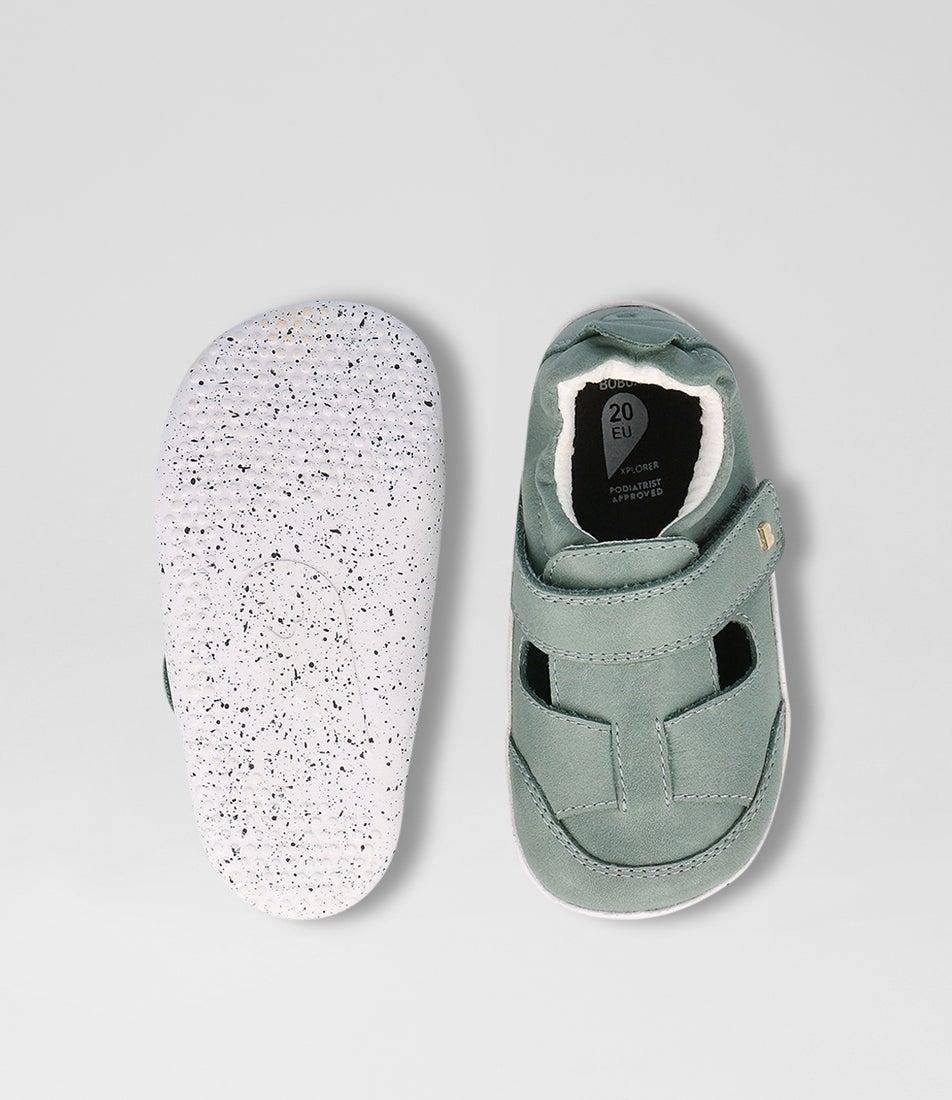 Bobux Xp Beau Infant Sage Leather Flat Shoes