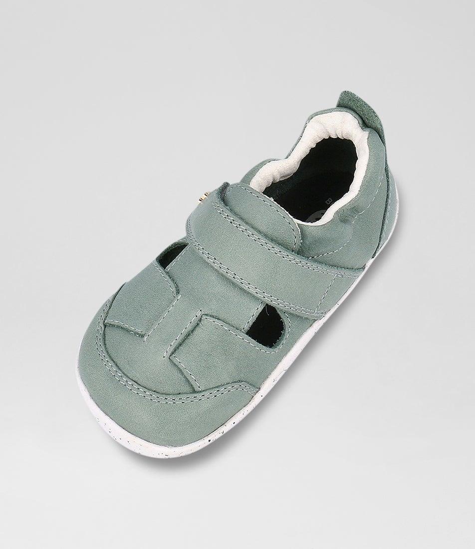 bobux Xp Beau Infant Sage Leather Flat Shoes