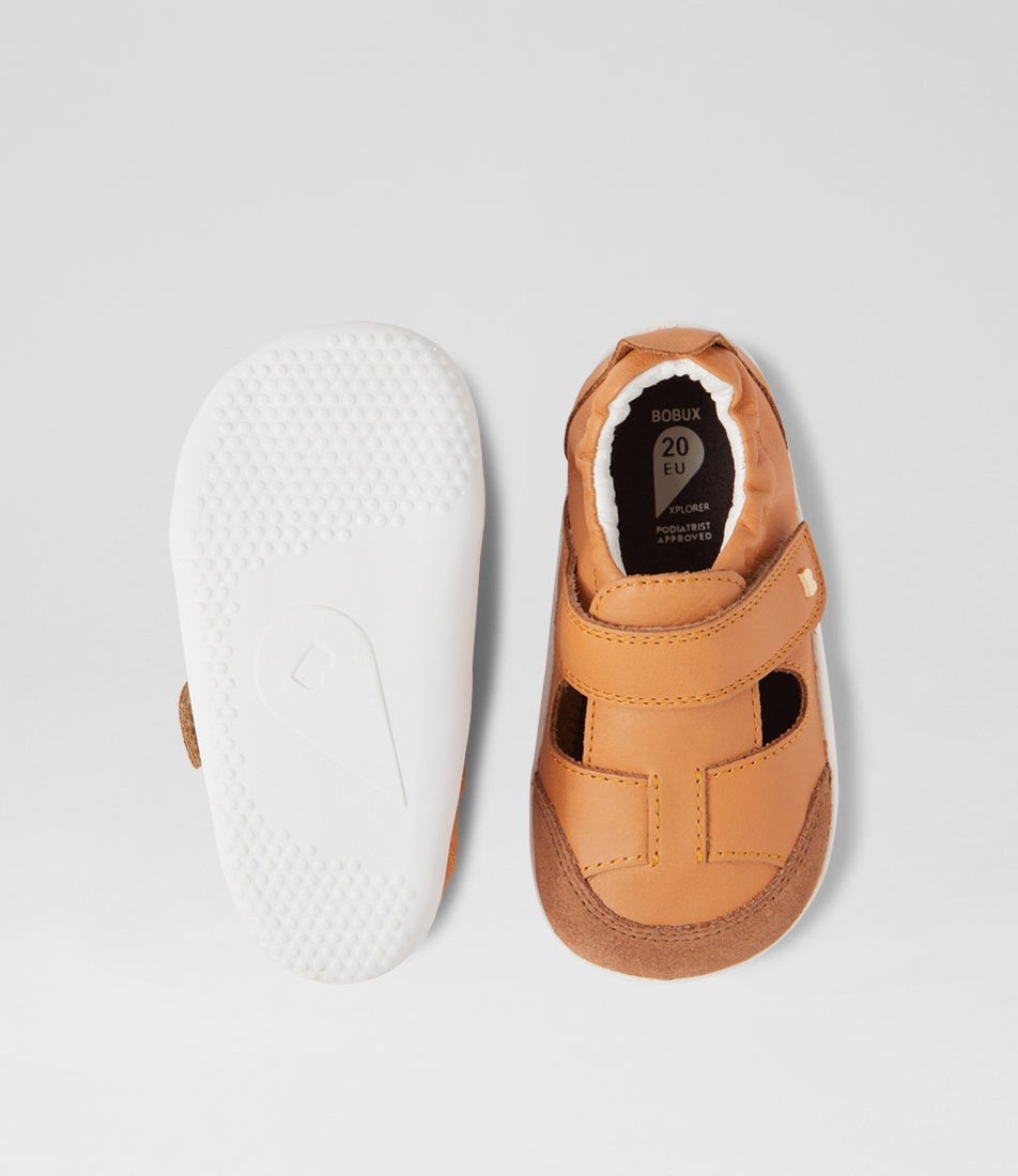 Bobux Xp Beau Sandstorm Leather Flat Shoes