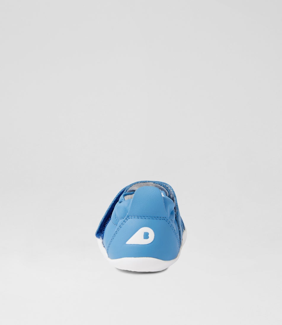 Bobux Xp Go Azure Blue Leather Flat Shoes