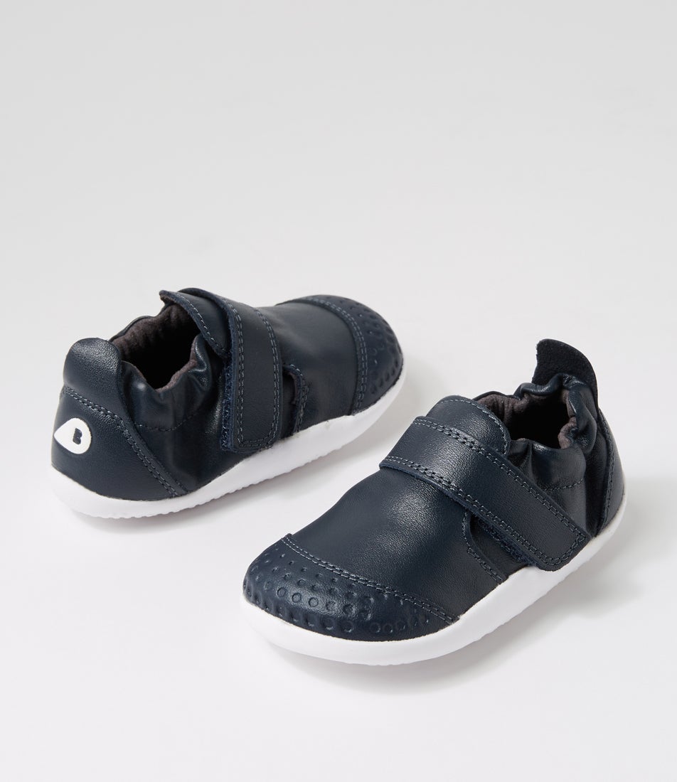 bobux Xp Go Infant Navy Leather Flat Shoes