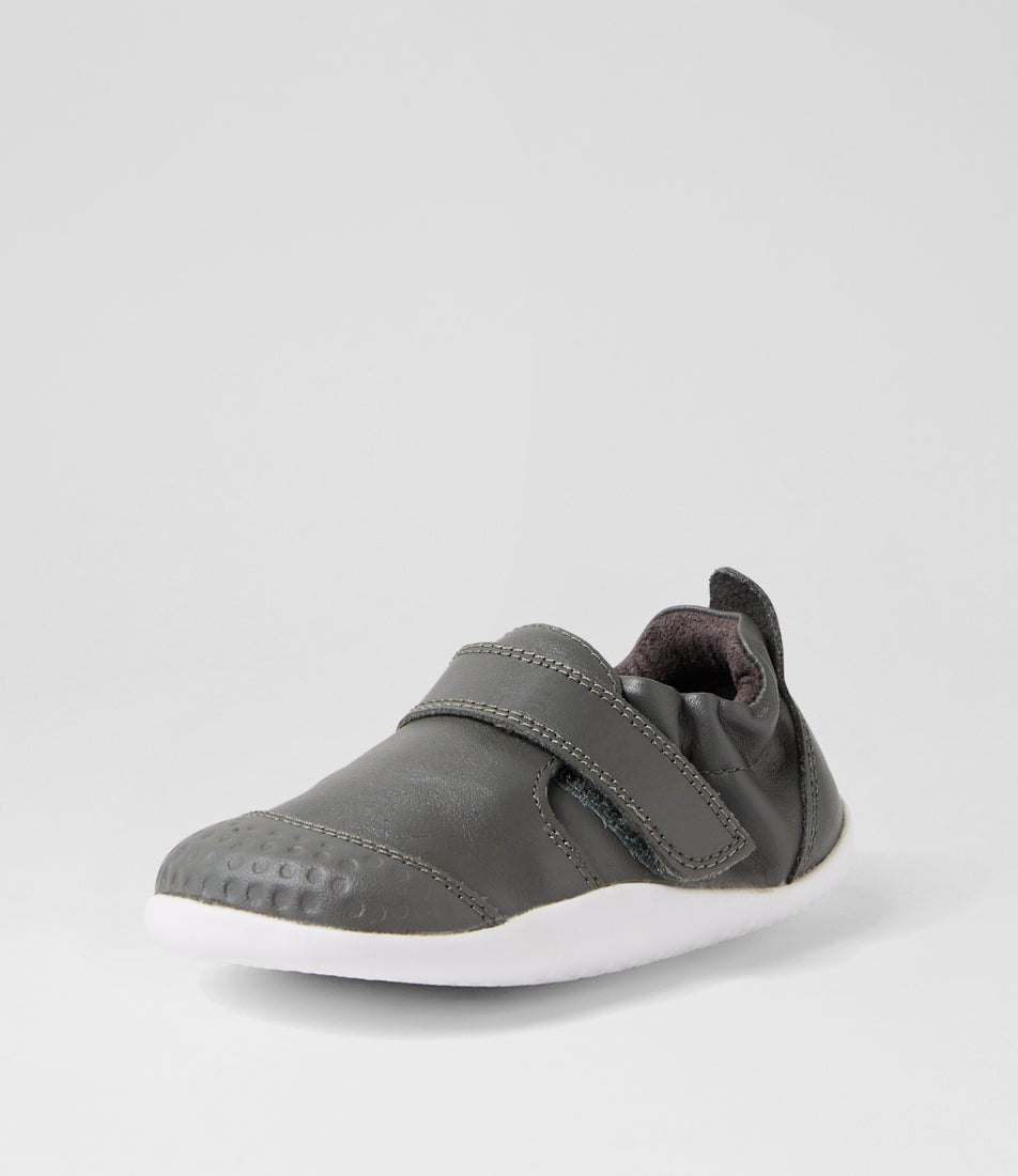 Bobux Xp Go Infant Smoke Leather Flat Shoes