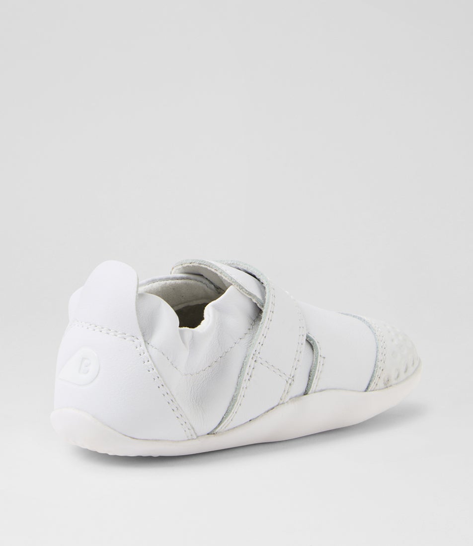 Bobux Xp Go Infant White Leather Flat Shoes