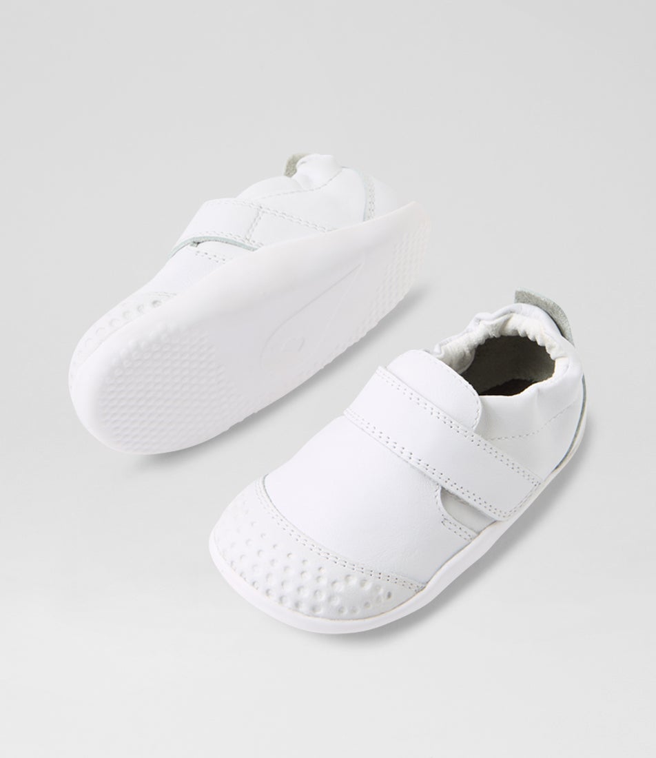Bobux Xp Go Infant White Leather Flat Shoes