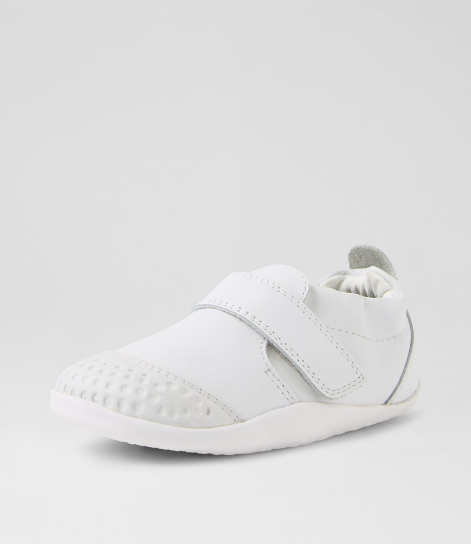 Bobux Xp Go Infant White Leather Flat Shoes