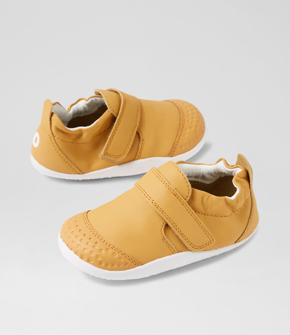 bobux Xp Go Oak Buff Leather Flat Shoes