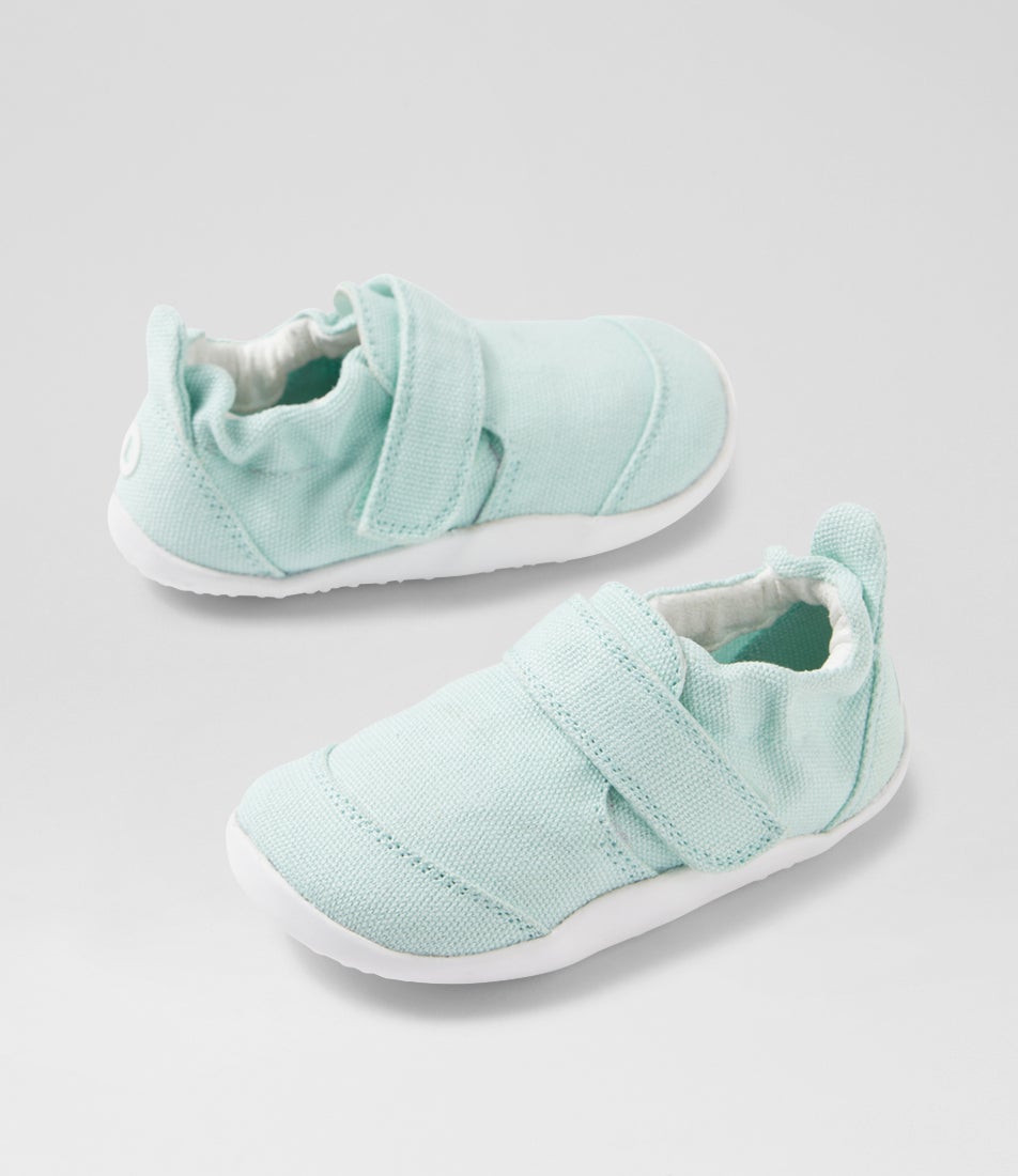 bobux Xp Go Organic Birds Egg Canvas Flat Shoes