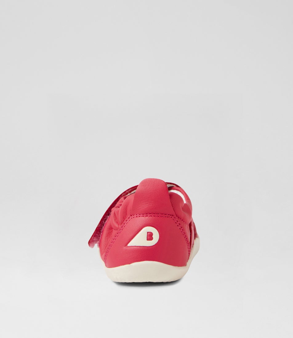 Bobux Xp Go Radiant Raspberry Leather Flat Shoes