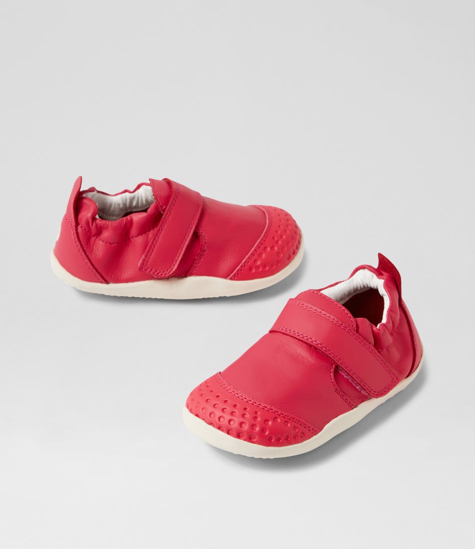 bobux Xp Go Radiant Raspberry Leather Flat Shoes