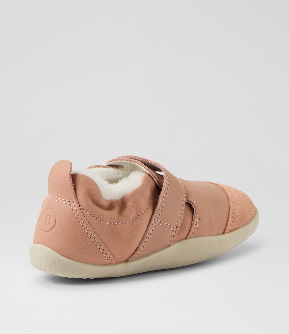 Bobux Xp Marvel Arctic Pre Rose Leather Flat Shoes