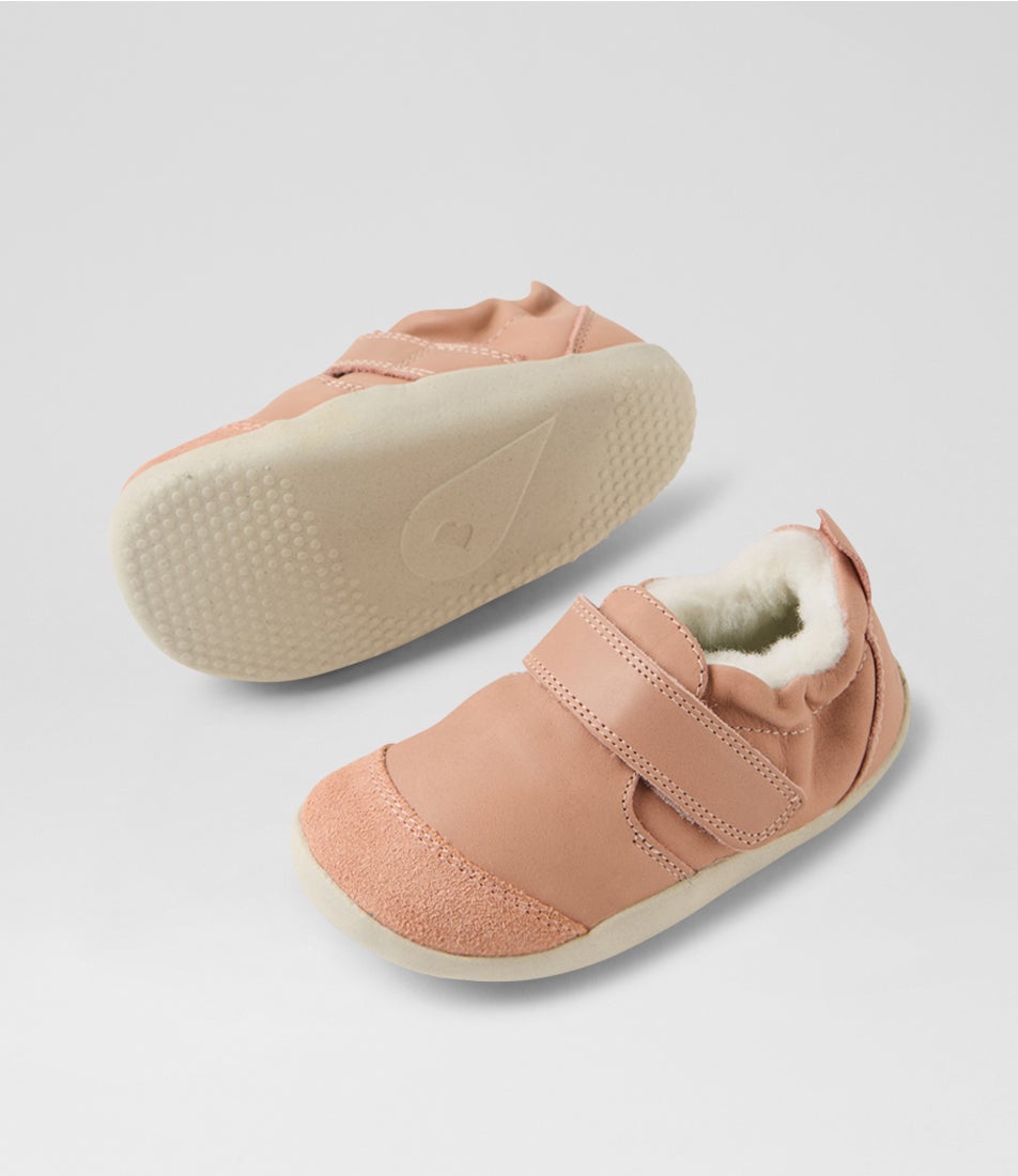 Bobux Xp Marvel Arctic Pre Rose Leather Flat Shoes