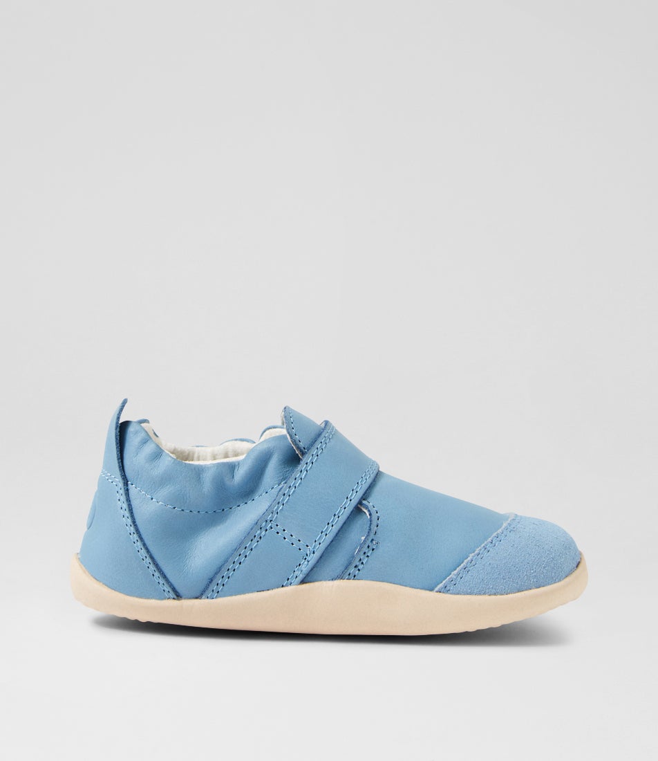 Bobux Xp Marvel Dusk Blue Leather Flat Shoes