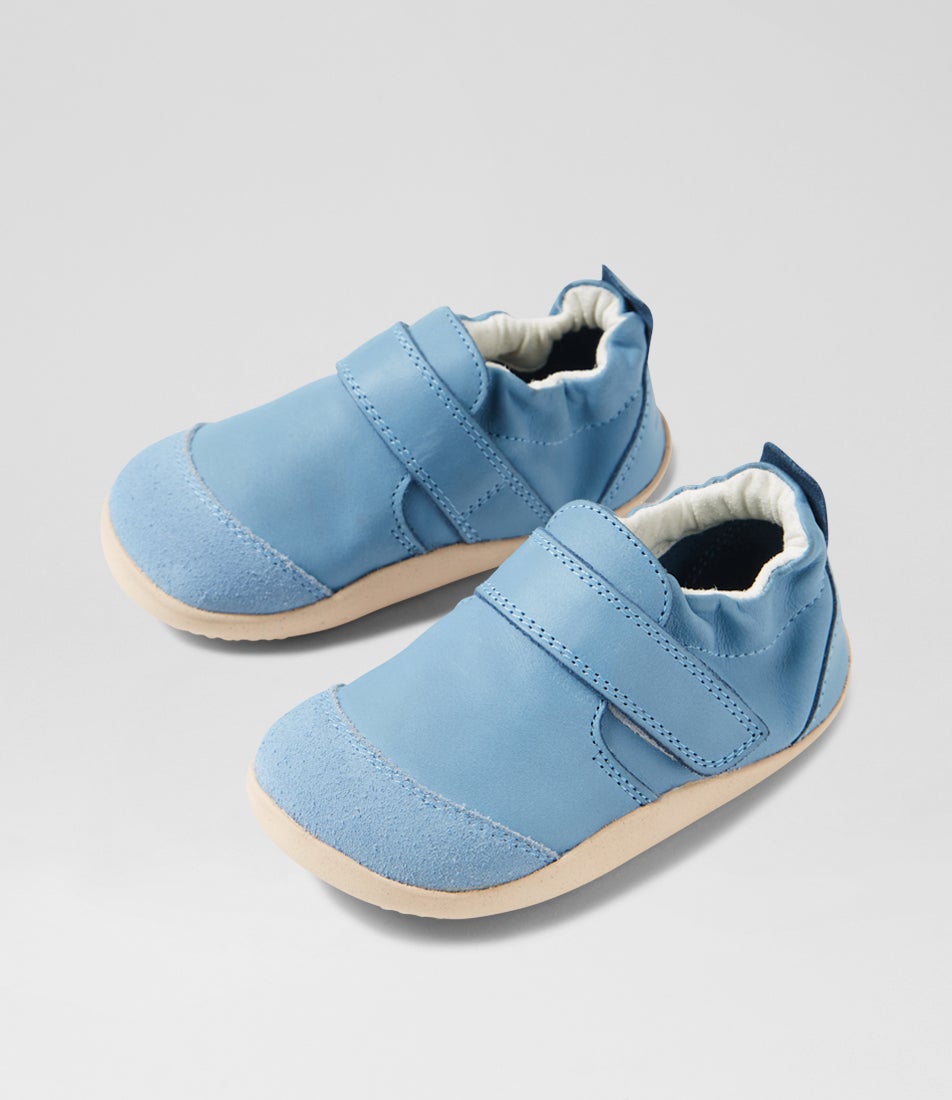 bobux Xp Marvel Dusk Blue Leather Flat Shoes