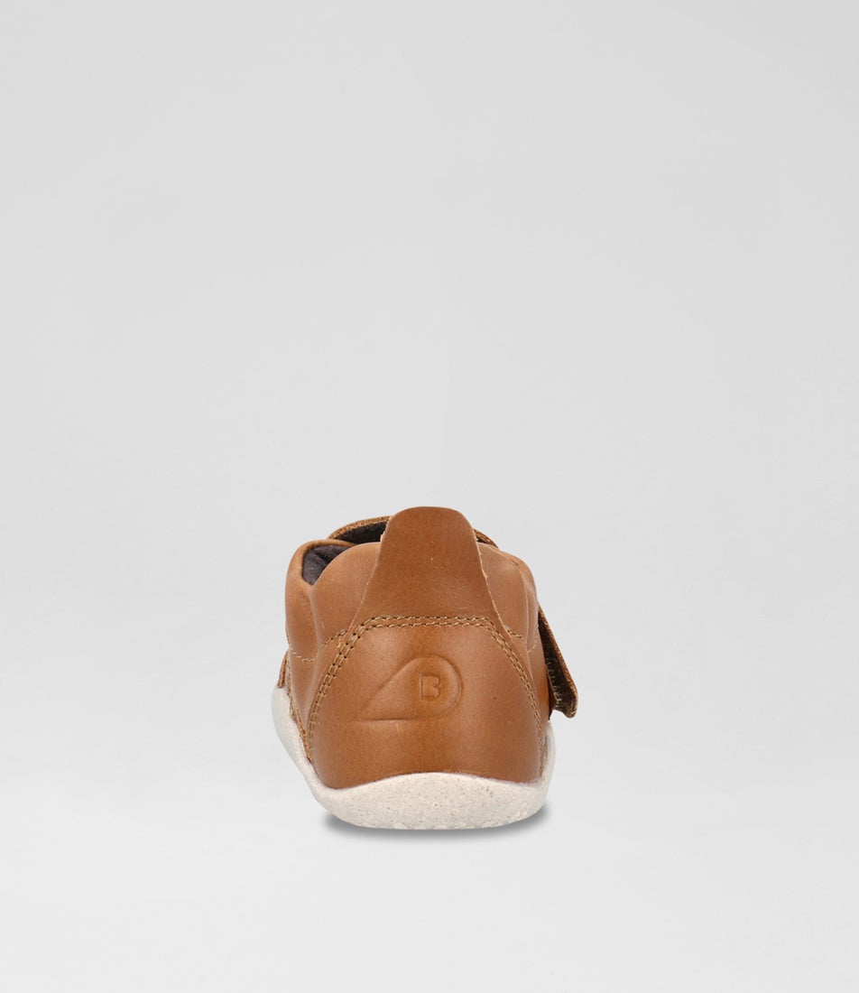 Bobux Xp Marvel Infant Caramel Leather Flat Shoes