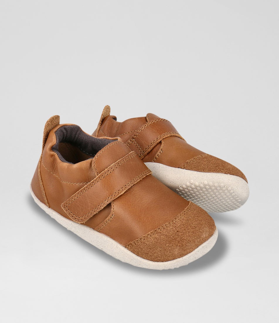 Bobux Xp Marvel Infant Caramel Leather Flat Shoes