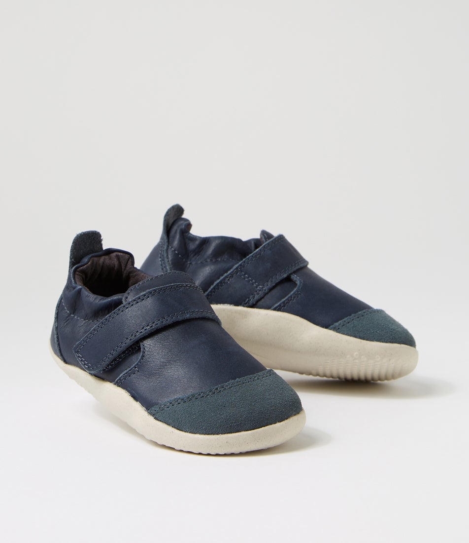 Bobux Xp Marvel Infant Navy Leather Flat Shoes