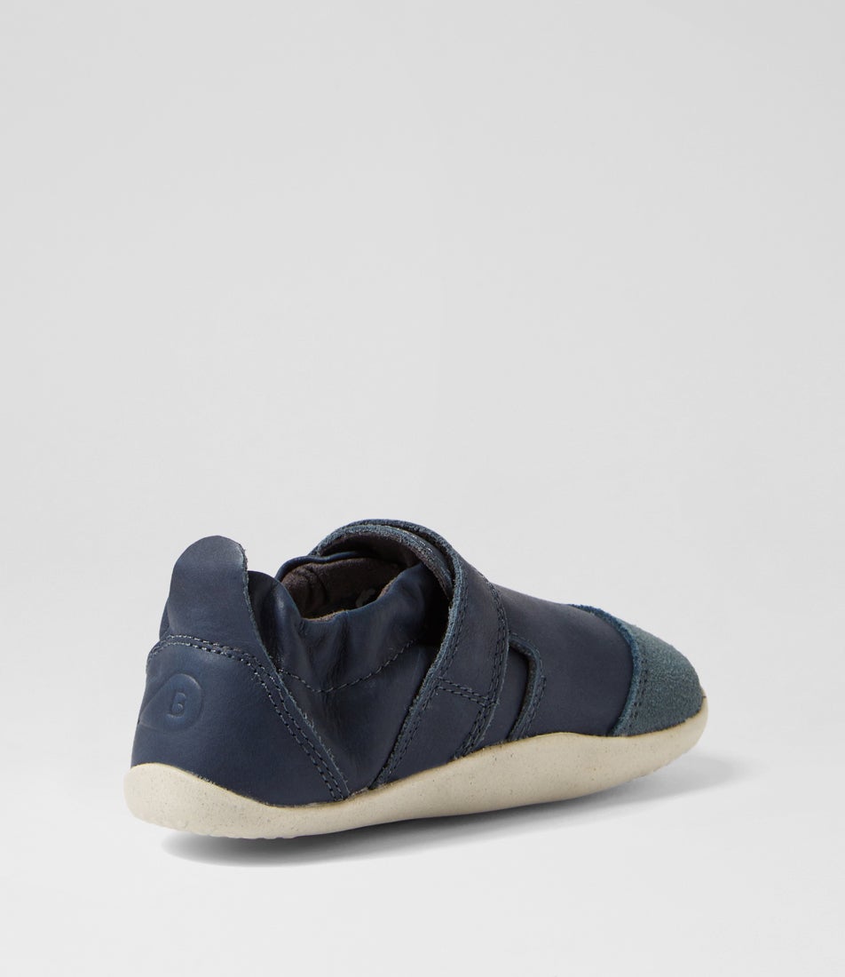 Bobux Xp Marvel Infant Navy Leather Flat Shoes