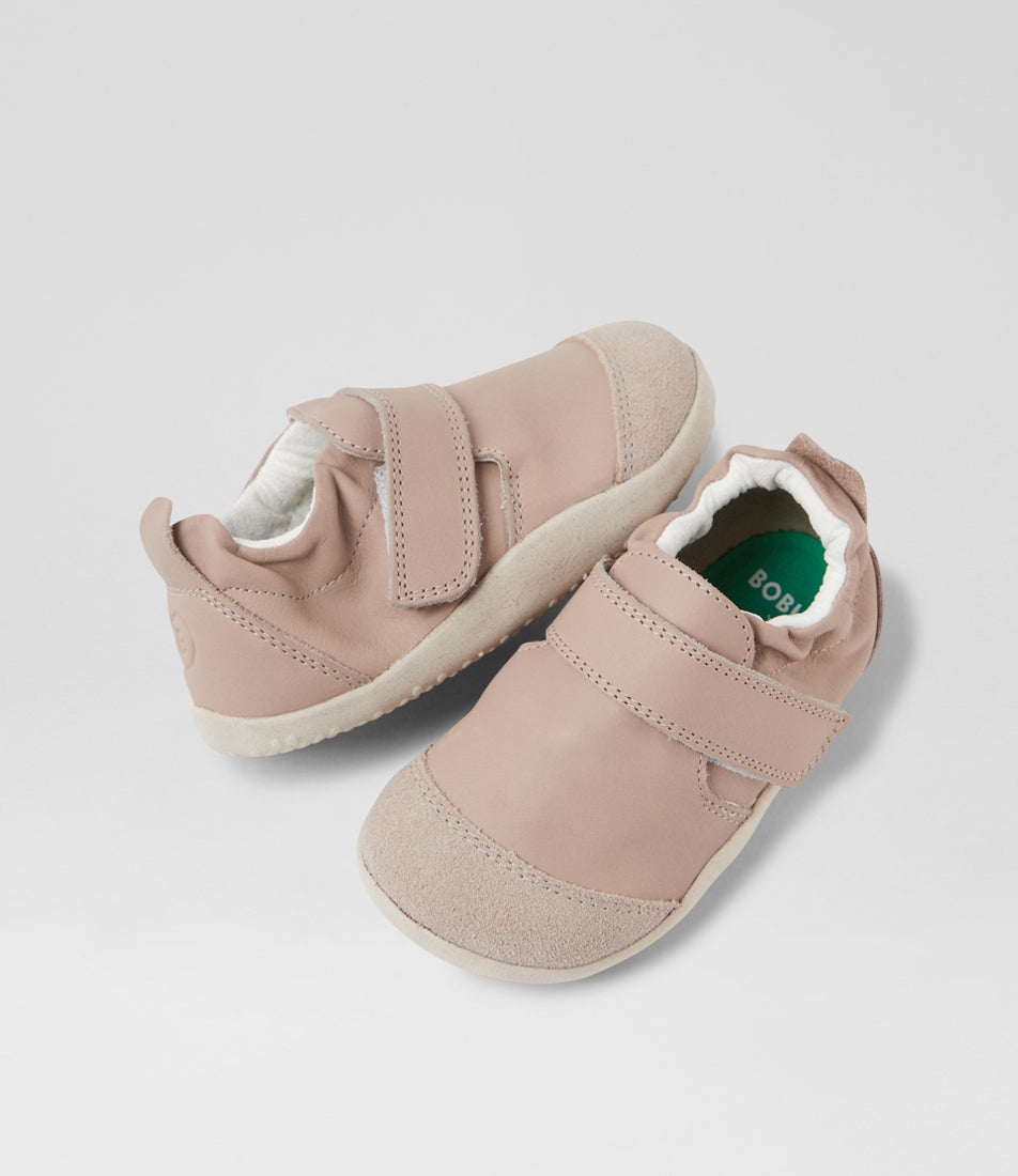 bobux Xp Marvel Infant Taupe Leather Sneakers