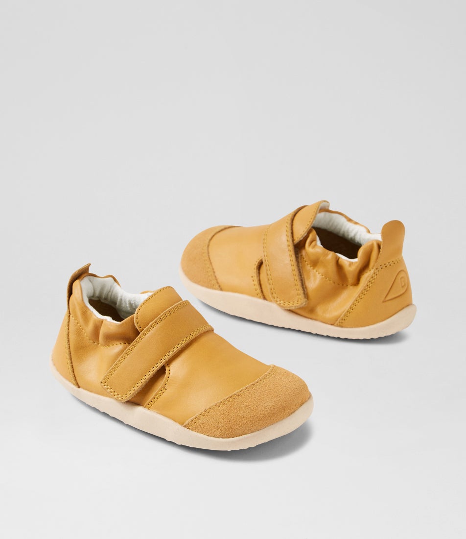 bobux Xp Marvel Oak Buff Leather Flat Shoes