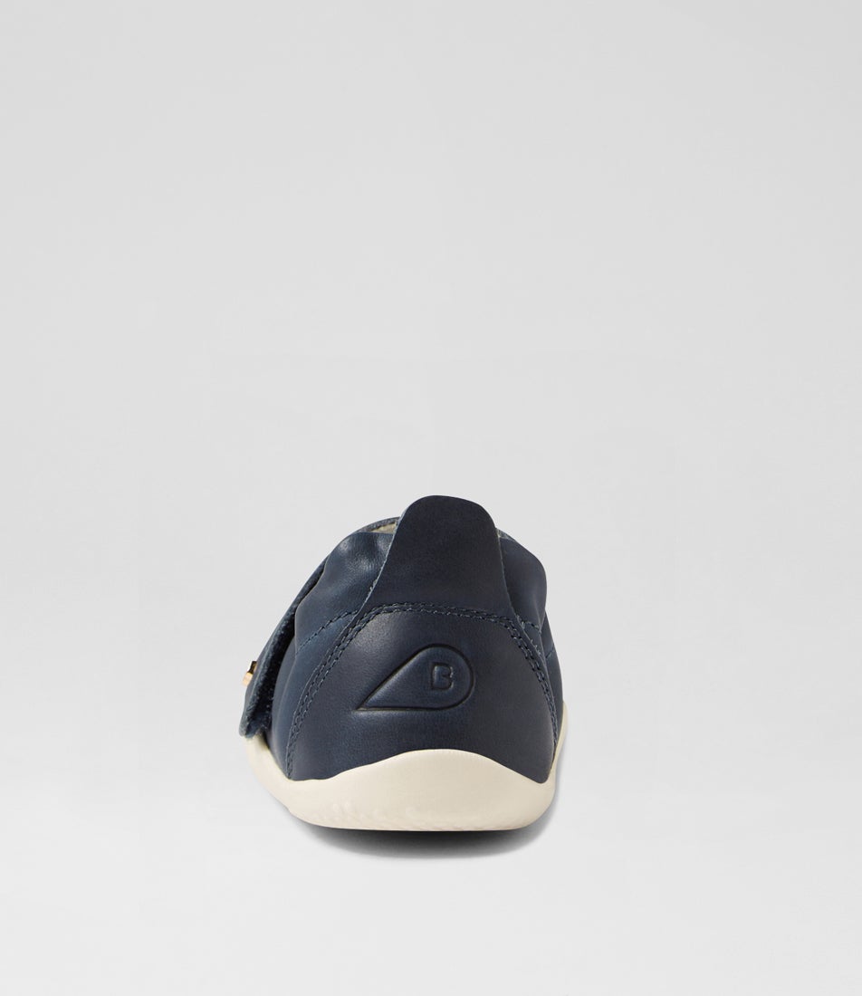 Bobux Xp Ripple Navy Leather Flat Shoes