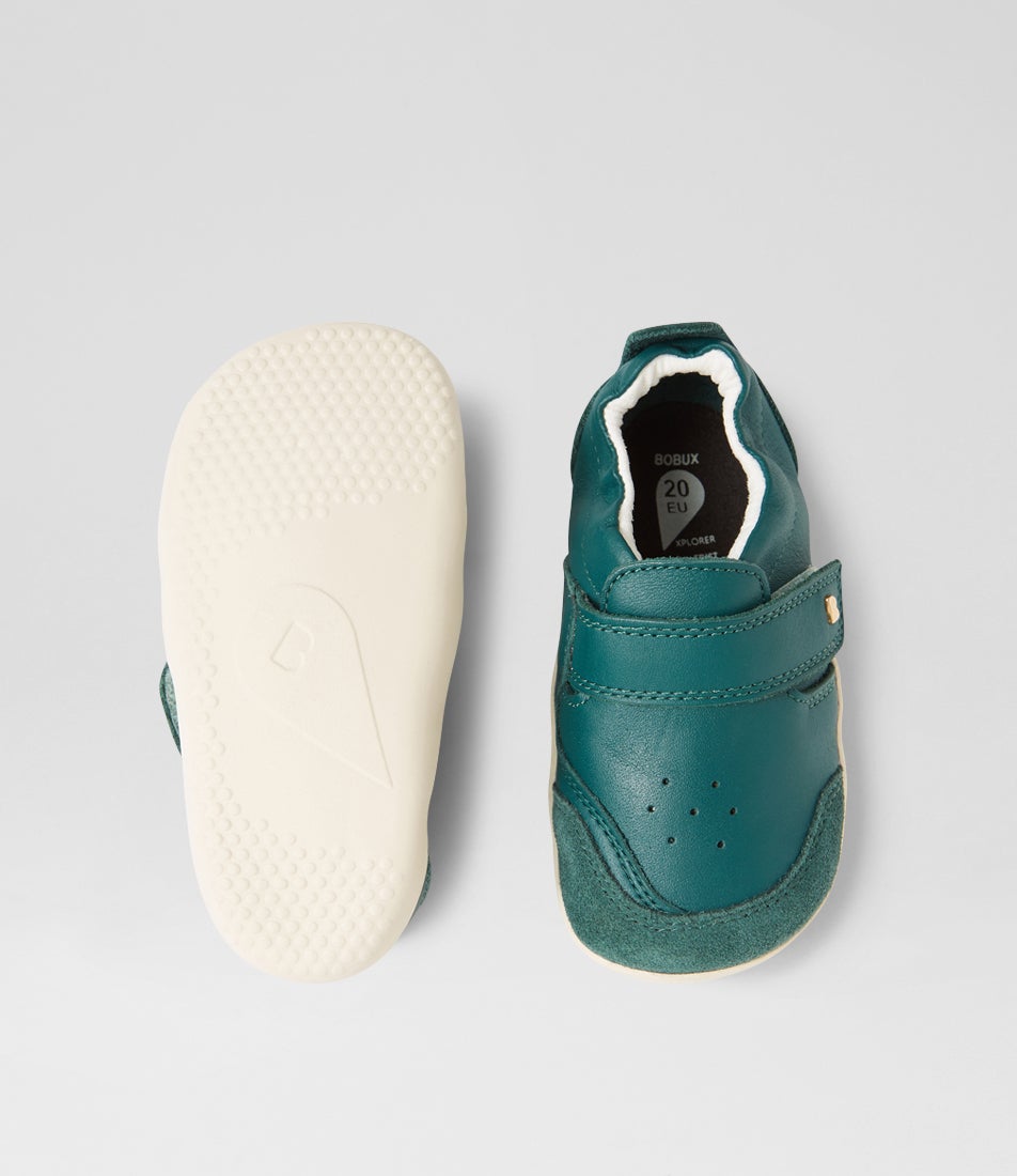 Bobux Xp Ripple Rainforest Leather Flat Shoes