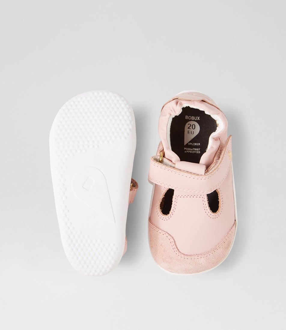 Bobux Xp Scout Ballet Pink Leather Flat Shoes