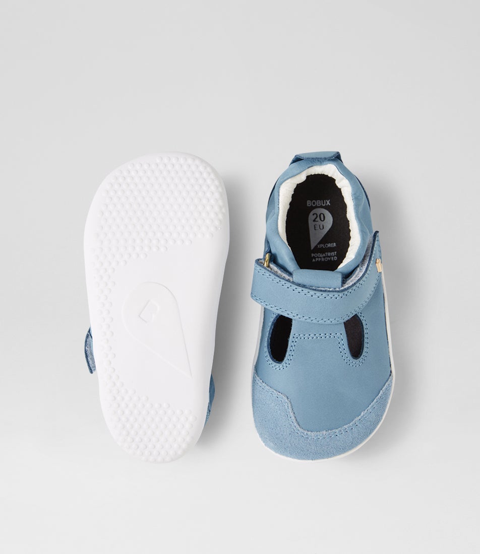 Bobux Xp Scout Dusk Blue Leather Flat Shoes