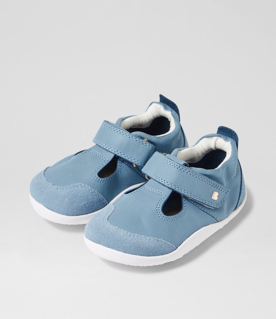 bobux Xp Scout Dusk Blue Leather Flat Shoes