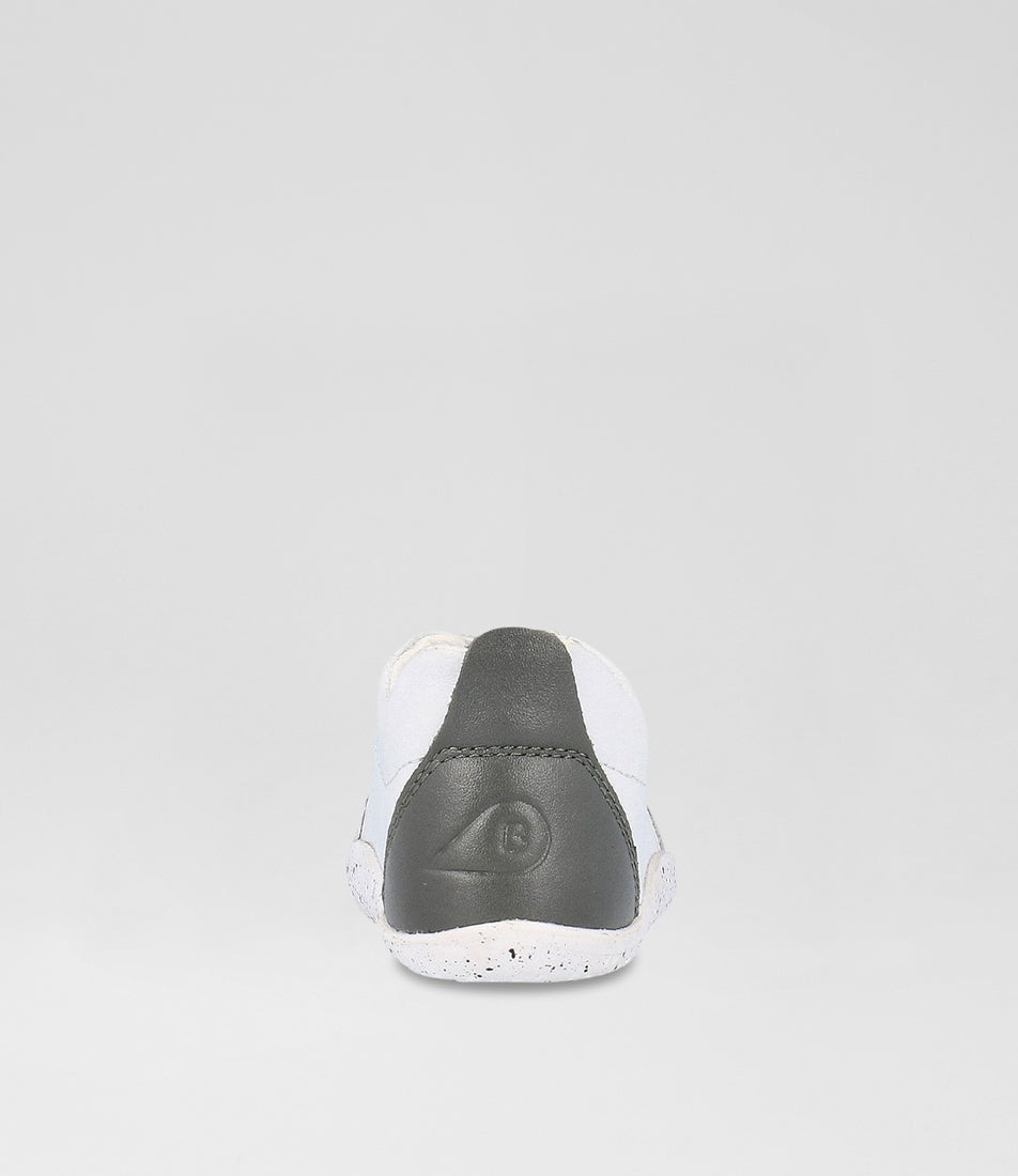 Bobux Xp Sport Infant White Smoke Leather Sneakers