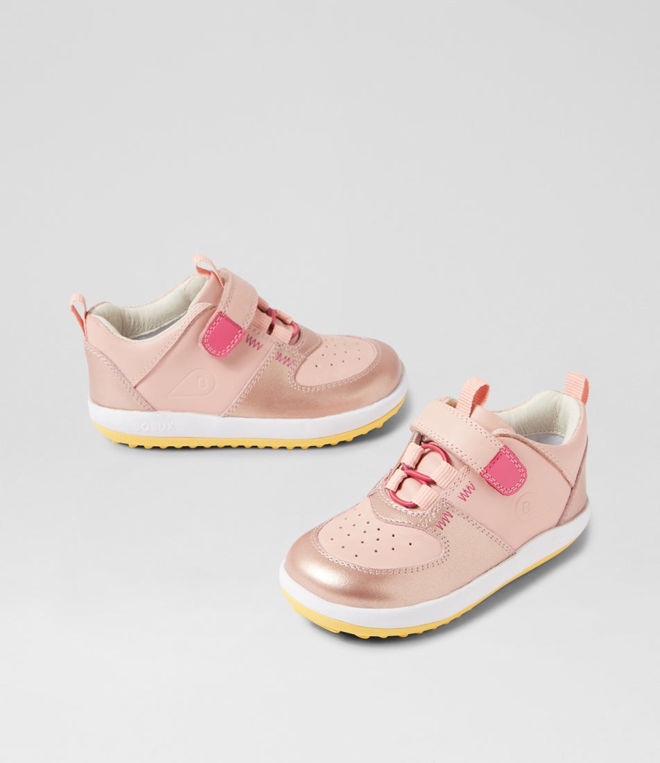 bobux Iw Backspin Seashell Rose Gold Multi Sneakers
