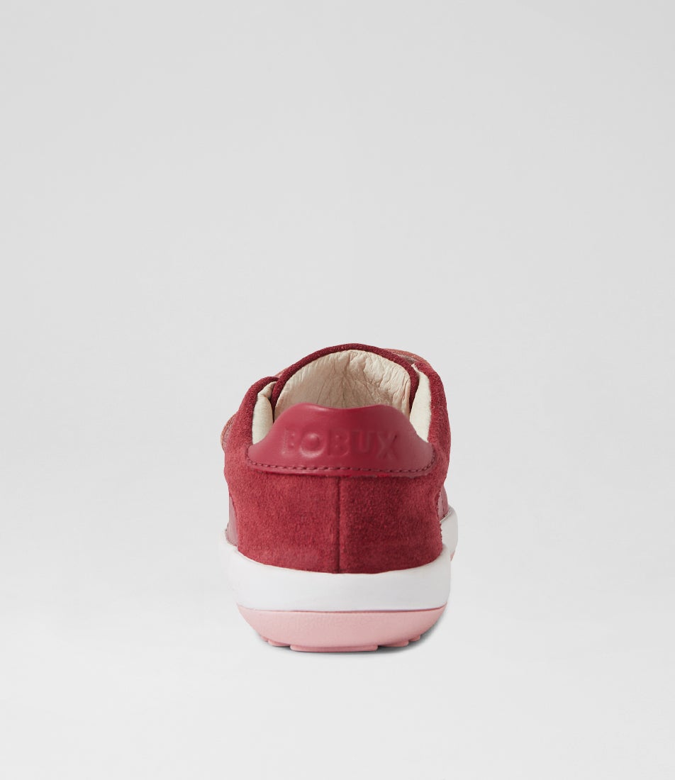 Bobux Iw Breakpoint Toddler Cranberry Leather Sneakers