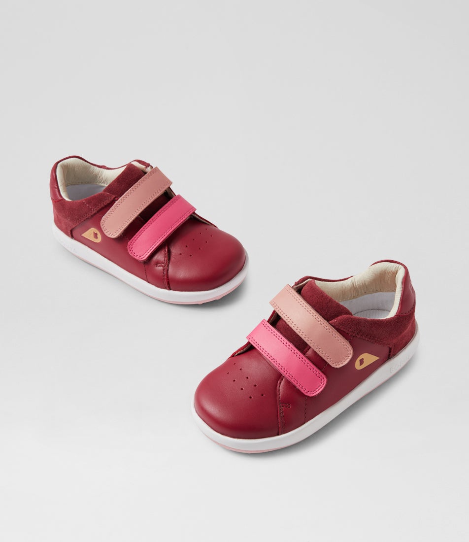 bobux Iw Breakpoint Toddler Cranberry Leather Sneakers