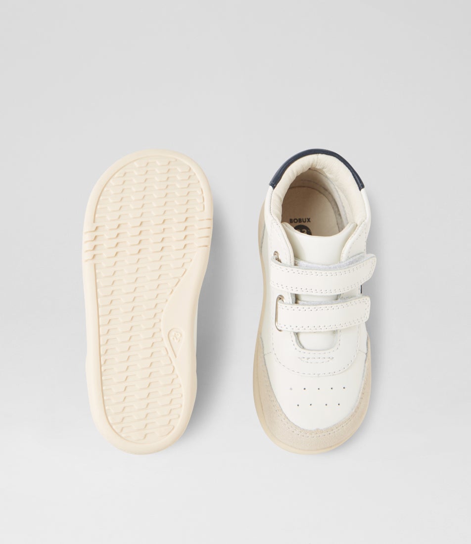 Bobux Iw Champ High Chalk Gentian Blue Leather Ankle Boots