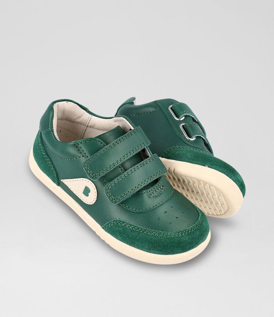 Bobux Iw Champ Toddler Deep Emerald Chalk Leather Sneakers