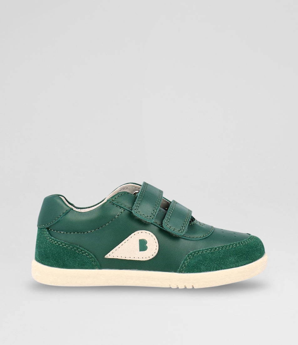 Bobux Iw Champ Toddler Deep Emerald Chalk Leather Sneakers