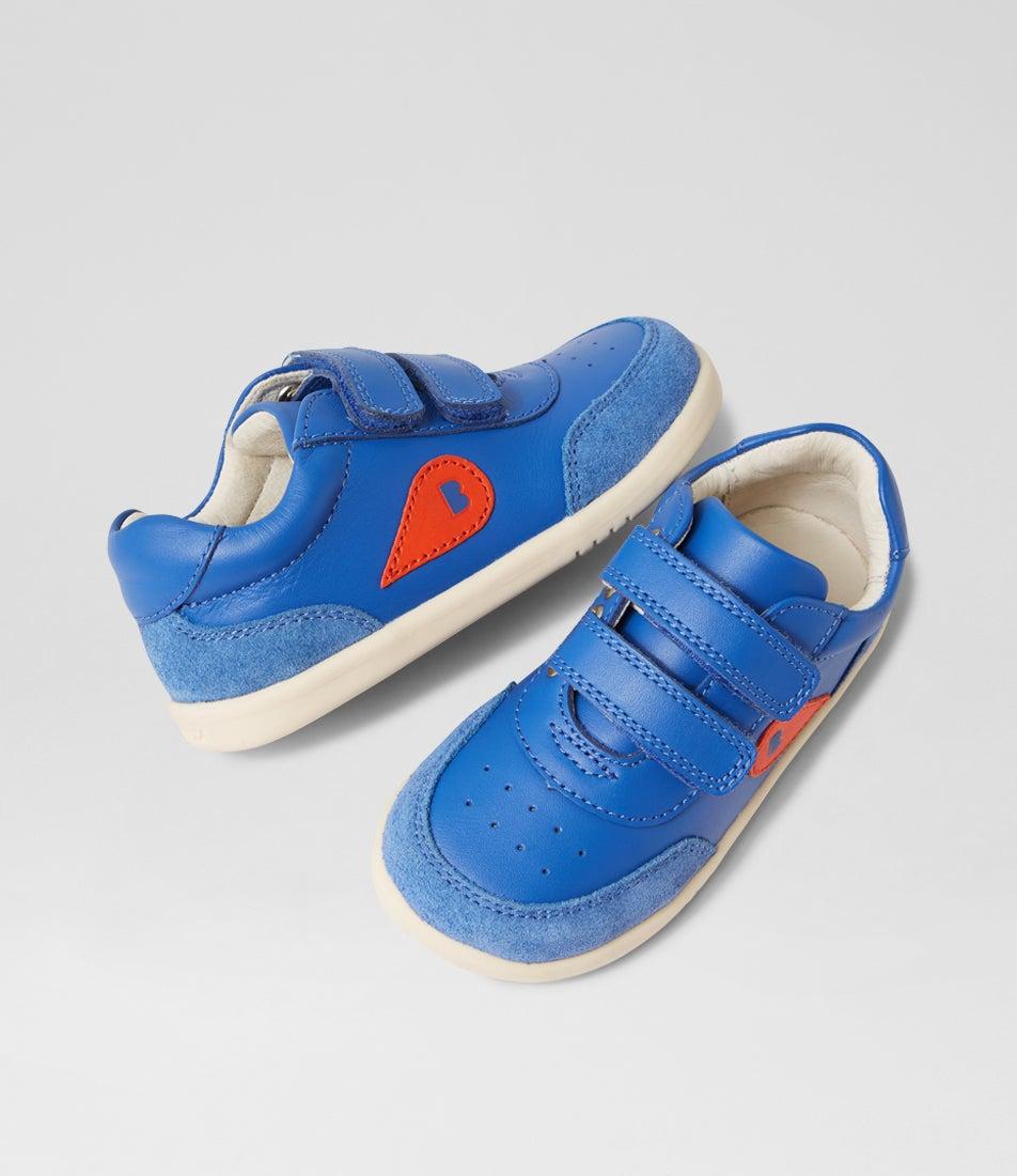 bobux Iw Champ Toddler Olympian Blue Leather Sneakers