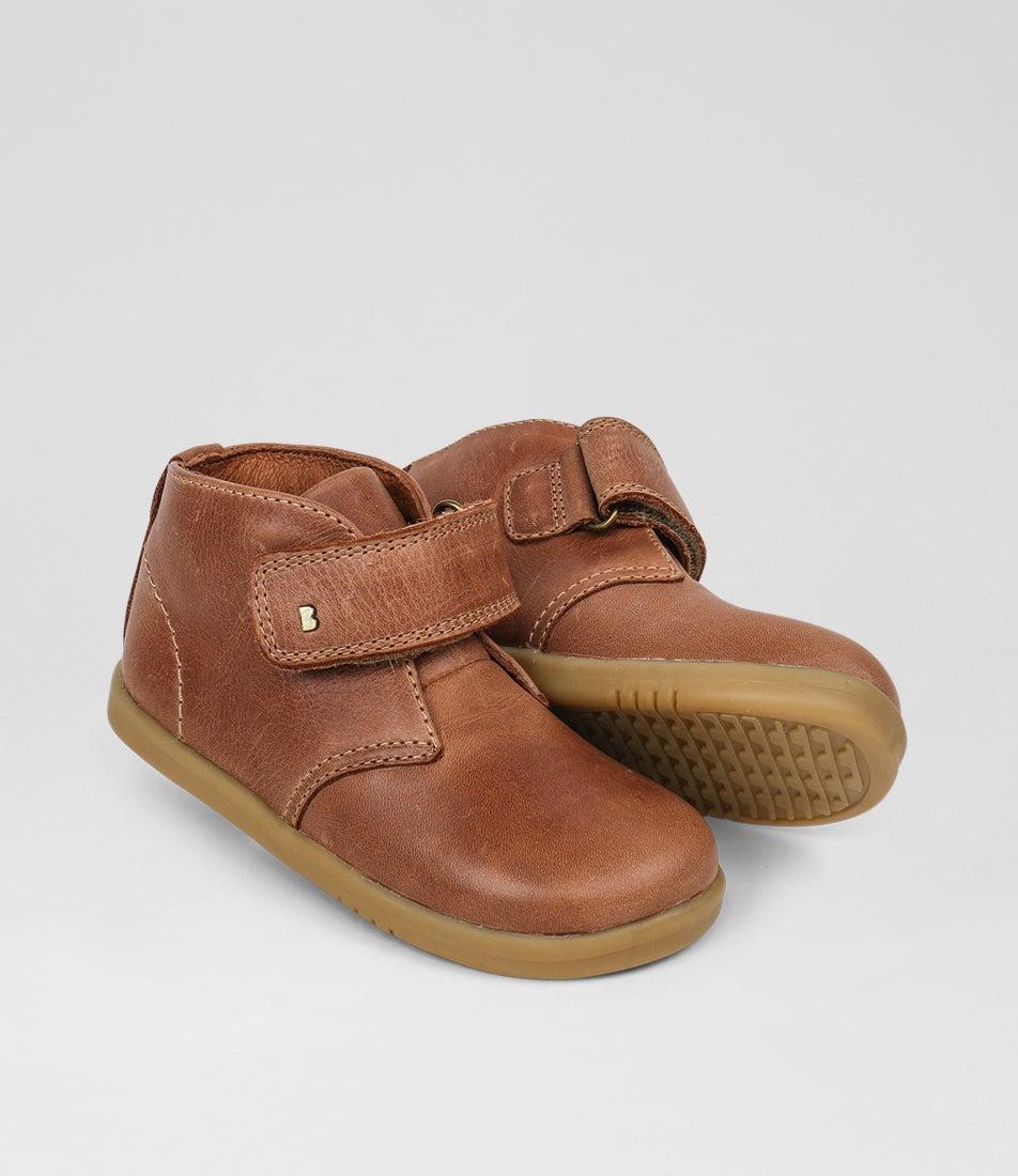 Bobux Iw Desert Toddler Caramel Leather Ankle Boots