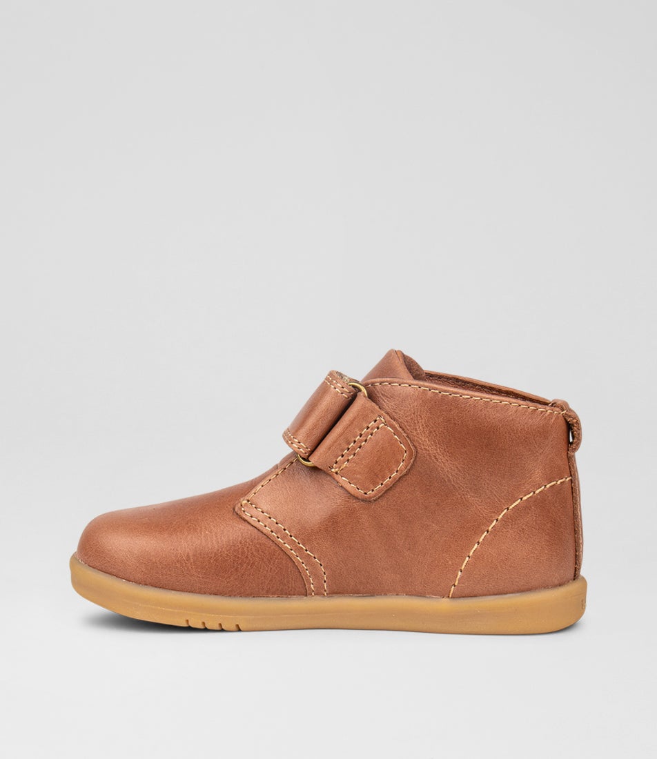 bobux Iw Desert Toddler Caramel Leather Ankle Boots