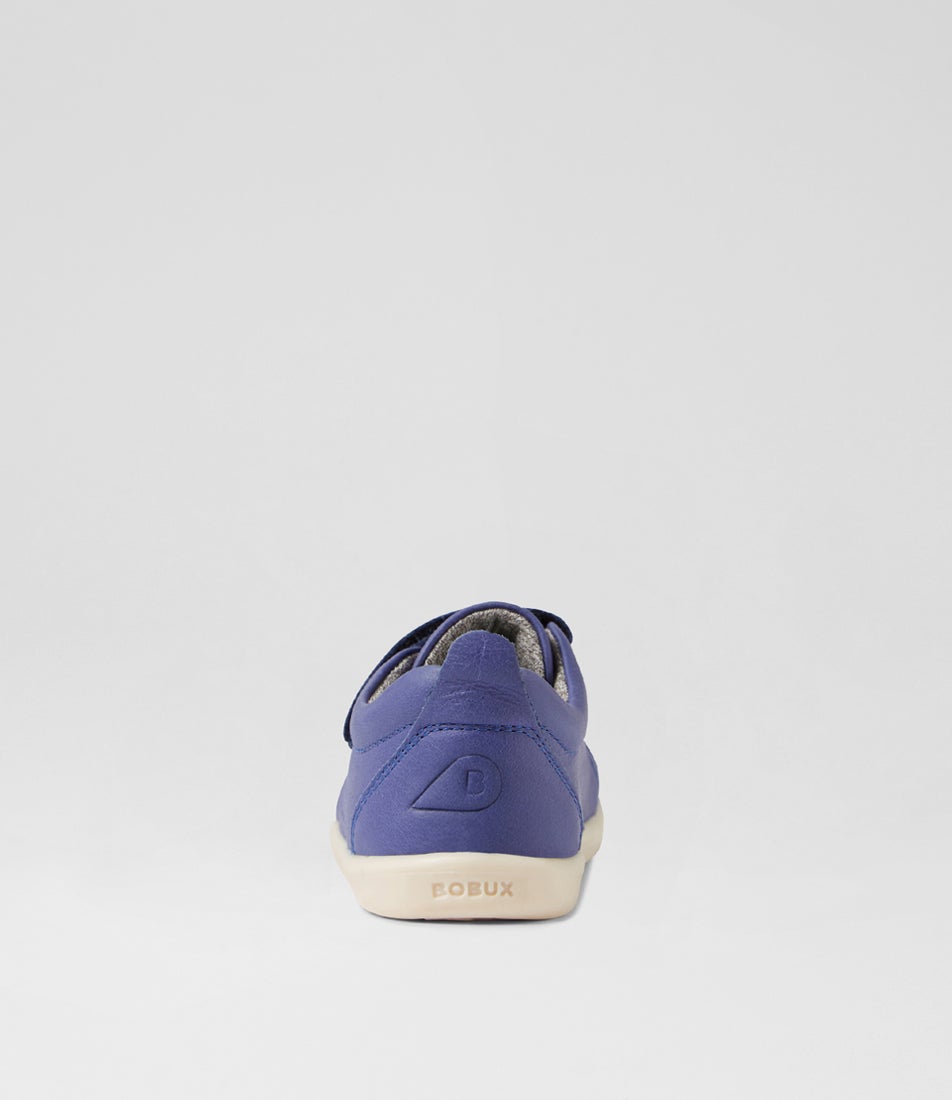 Bobux Iw Grass Court Future Dusk Leather Flat Shoes