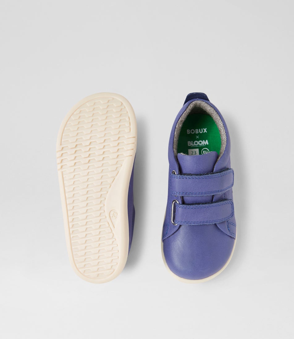 Bobux Iw Grass Court Future Dusk Leather Flat Shoes