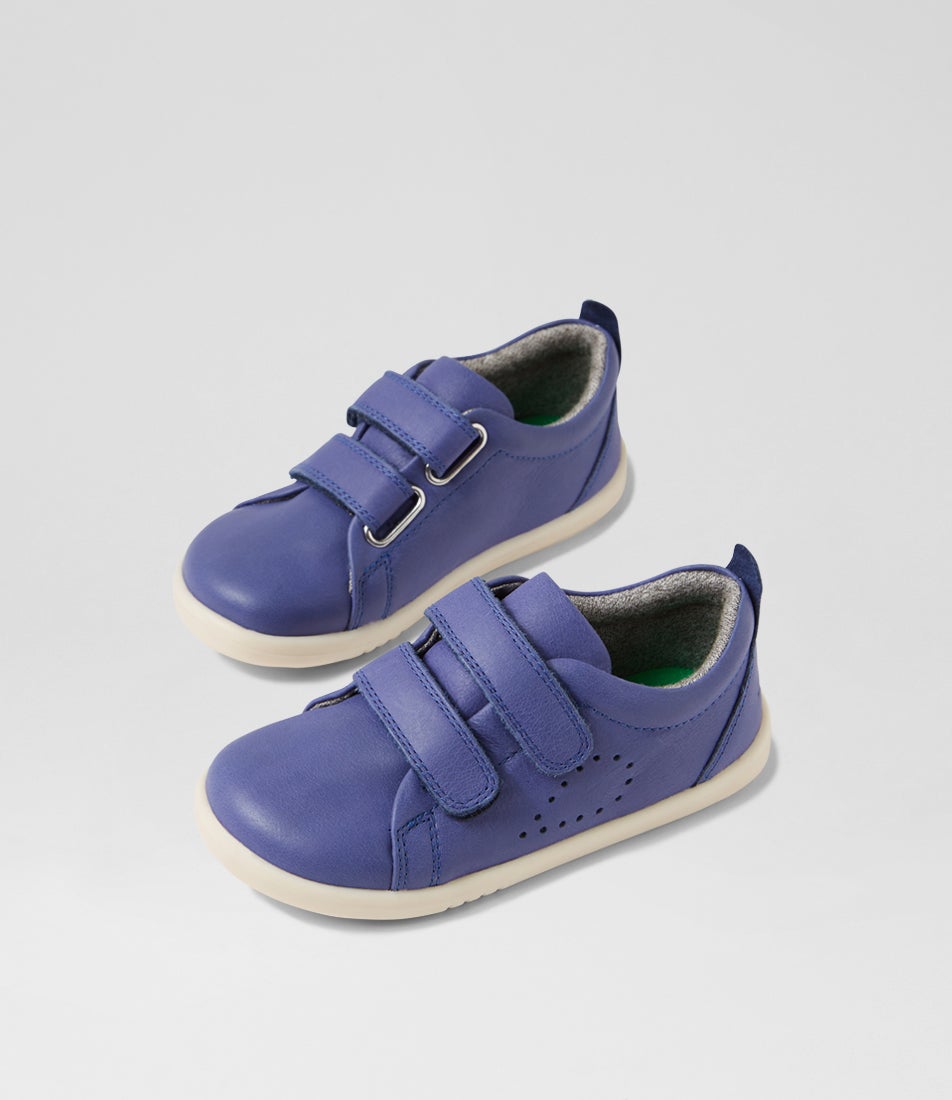 bobux Iw Grass Court Future Dusk Leather Flat Shoes