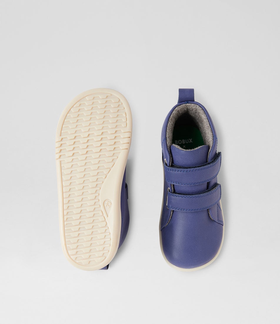 Bobux Iw Grass Court High Toddler Future Dusk Leather Ankle Boots