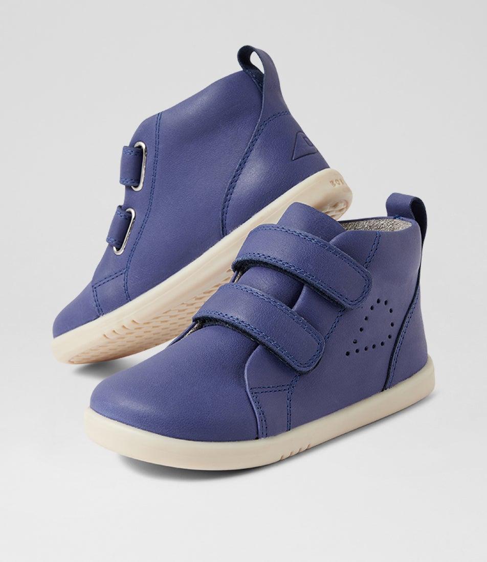 bobux Iw Grass Court High Toddler Future Dusk Leather Ankle Boots